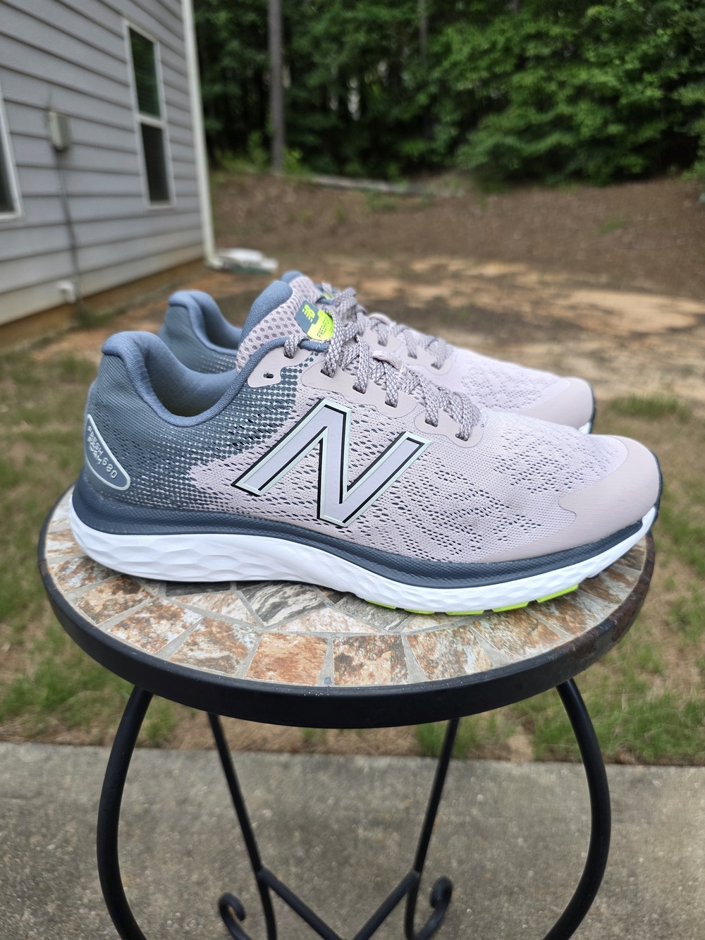 New Balance 680v7 W680LR7 Logwood/Ocean Grey Running Shoe Women Sz 11 Men Sz 9.5